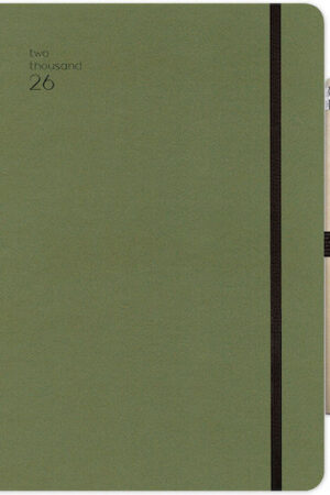 Ημερολογιο Ημερησιο 2026 Adbook 17x25cm Handy Chaki 37 9223